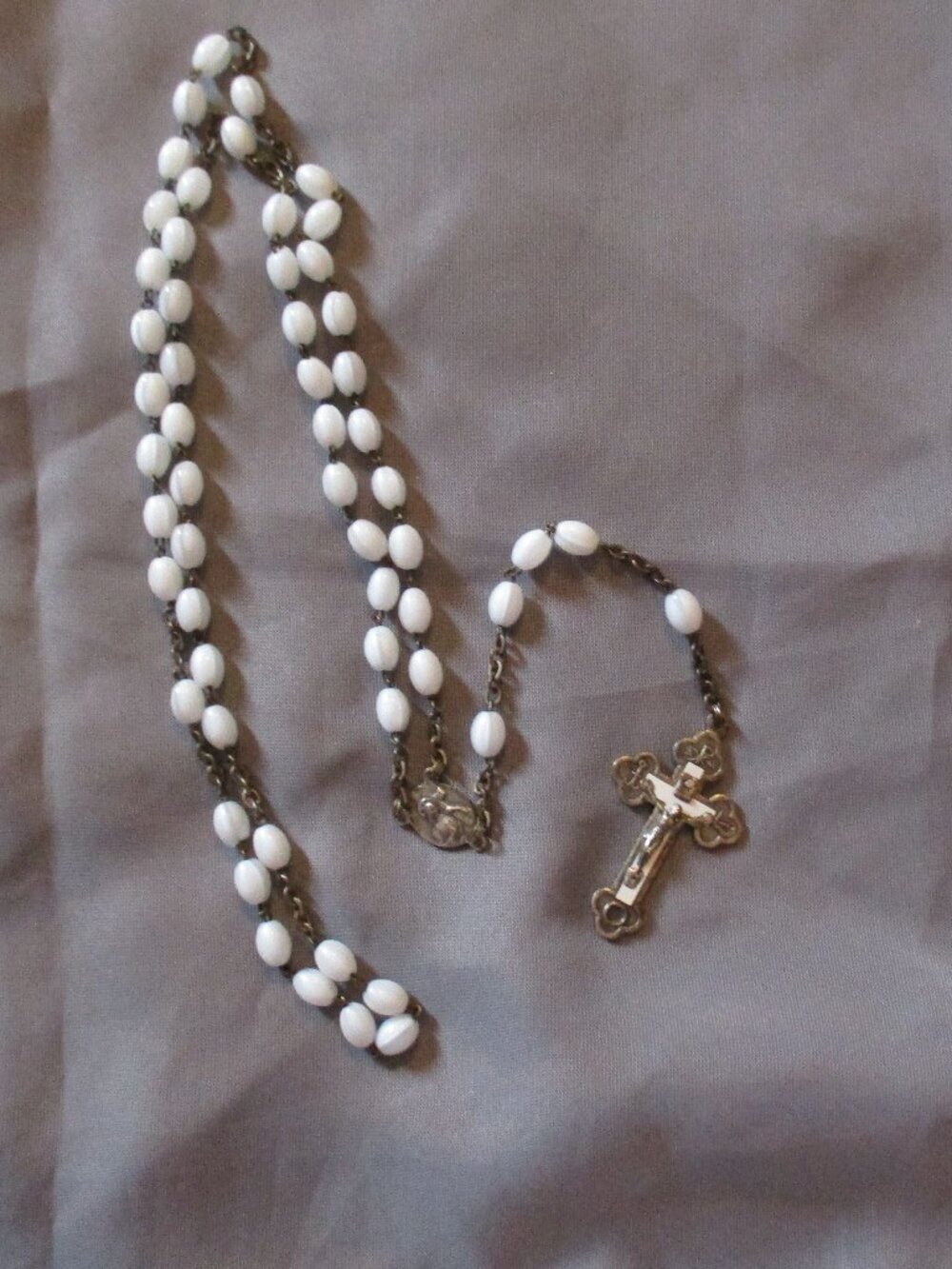 Vintage INRI ROMA Terra Catacumbarum Rosary Italy Pardon crucifix